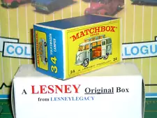 Lesney Matchbox Original EMPTY E4 Box for 34c high roof Volkswagen Camper