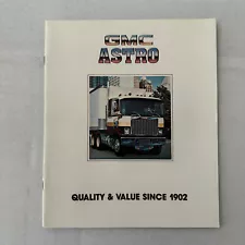 GMC Astro Truck Sales Brochure Catalog Advertising Vintage