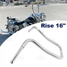 16" Rise Gangster Ape Hangers Handlebar For Harley Touring Road Glide Road King