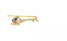 Hughes 300 Pin Badge Enamel Lapel Pin badge codea14 helicopter copper