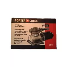 PORTER-CABLE 380 1/4 Sheet Palm Sander Set with Manual &Tool Holder Original Box