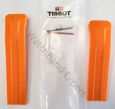 Original Tissot T-Touch Expert SOLAR T091420A Orange Rubber Watch Band Strap