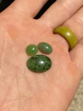 13 ct Wyoming Jade Cabochon Set, High Grade