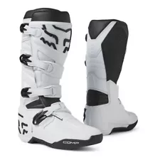 Fox Racing Comp Motocross Mens Boots-White-10.5