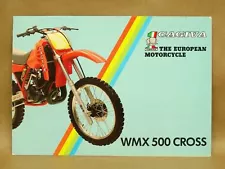 Vintage Cagiva WMX 500 Moto Cross Motorcycle Dirt Bike Brochure Specifications