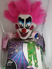Killer Klowns from Outer Space Spikey Halloween Adult Costume with Mask/Puppets