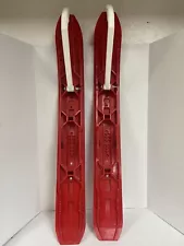 PLASTIC SNOWMOBILE SKIS/NEVER USED/YAMAHA/arctic cat/red/white handles