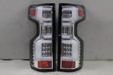 FITS 2019-2023 Chevy Silverado 1500 [Incandescent Model] Chrome LED Tail Lights (For: 2019 Silverado 1500 RST)