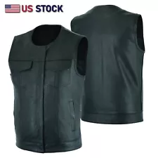 Outlaw Club Motorcycle Leather Vest - SOA Style