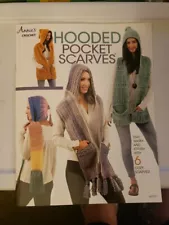 Crochet Pattern Book HOODED POCKET SCARVES ~ 6 Stylish Designs for All Ages