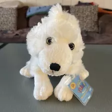 WEBKINZ Retired white ARCTIC FOX HM210 with code plush stuffed animal Ganz RARE