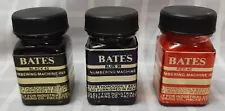 18 x Bates Ink for numbering machines - (7) Black 43, (6) Blue 39, (5) Red 40