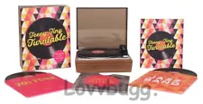 Real Mini Turntable & 3 Records for American Girl 18" Accessory FREESHIP ADDS!