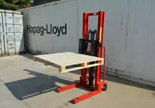 4000lb Manual Forklift Material Lifts Stacker Adjust Forks Hydraulic 63'' Height