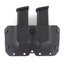 OWB Kydex DOUBLE MAG Holster - DOUBLE STACK Models - MATTE BLACK