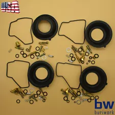 4SET For HONDA VF500C V30 MAGNA VF500F US Carburetor repair kits Carb Diaphragms