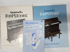 Baldwin Fun Machine Complete Guide - Sales Brochure - Lyric Booklet Lot