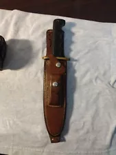 Randall Made Model #14 Johnson Rough Back Sheath With Grey Combo Stone Vietnam