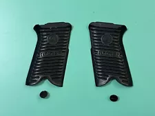 USED FACTORY RUGER P89 BLACK PLASTIC GRIPS WITH SCREWS P85