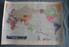 Map of the World for Amateur Radio Yaesu Laminated