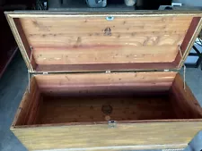 Red Cedar Wood Vintage Antique Chest for Sale