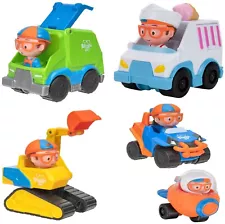 Blippi Mini Vehicle Garbage Truck Rocket Ice Cream Excavator Mobile Car Race Fun