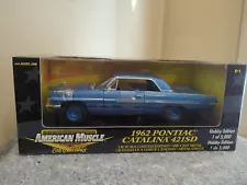 ERTL AMERICAN MUSCLE 1962 PONTIAC CATALINA 421SD SUPER DUTY 1/18 Blue