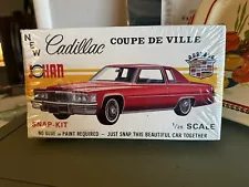 Vintage Jo-Han 1979 Cadillac Coupe DeVille 1/25 Scale Model Snap Kit SEALED !