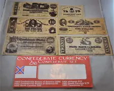 Americana Money Replica Set #2 Confederate Currency