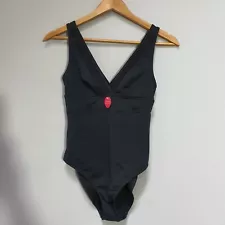 ACCESSORIZE Black swimsuit Swimming Costume Hidden Support Size 10 NWT