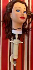 CELEBRITY SAM II Cosmetology Human Hair MANIKIN With CLAMP LOCK H4