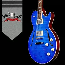 Collings SoCo Deluxe Flame Maple Top Lollar Low Wind Humbuckers Sapphire Blue