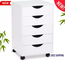 White Modular Mobile Chest Multi-Functional Storage Cart for Home 1 Pack- Sale