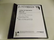 JACOBSEN GREENS KING IV PLUS PARTS & MAINTENANCE MANUAL 62287, 62288 62289