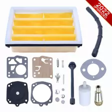 Air Filter Fuel Oil Line Carburetor Repair Kit For Husqvarna 268 261 262XP 394XP