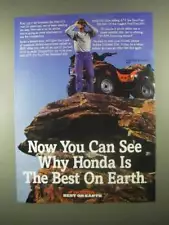 1997 Honda FourTrax Foreman 400 ATV Ad - You Can See