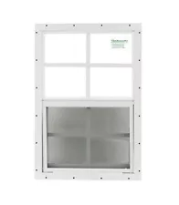 Shed Window 12" x 18" White Flush SAFETY /TEMPERED GLASS Playhouses Coops