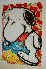 Tom Everhart "Hip Hop Hound" S/N "PEANUTS, SNOOPY" Lithograph w/COA..Last One!