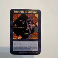 ENOUGH IS ENOUGH -TRUMP 1995 Assassination ILLUMINATI INWO Card Game SNIPER Card