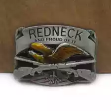 Redneck proud of it belt buckle for Men's Suitable Wide Belt