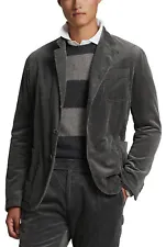 Polo Ralph Lauren Mens Corduroy Suit Jacket Medium Battleship Grey - NWT $348