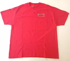 Dewey Weber Surfboards Shirt Mens XXL 2XL Red Double-Sided Graphic Short Sleeve