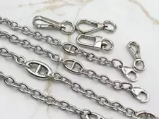 Best Purse Chain Strap for Sale in SILVER, Metal Shoulder Handbag Strap