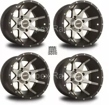 (4x) 12" Sedona Storm Wheels Kawasaki 750i 650i Brute Force '05-19 Rims Set Kit