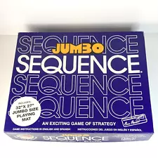 Jumbo SEQUENCE Strategy Game 100% Complete Jax Games EUC Large