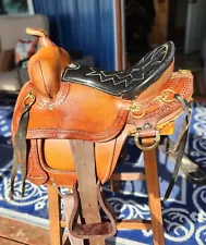 New Listing13" Real Leather Pony Saddle