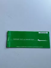 1970 PASSENGER TICKET BAGGAGE CHECK UNITED AIRLINES GREEN VINTAGE