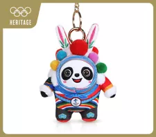 Olympic Authentic Bing Dwen Dwen New Year Of Rabbit Figure Plush Keychain Panda