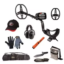 Garrett AT MAX Metal Detector w/ Pointer, Bag, Digger, Pouch and Gloves