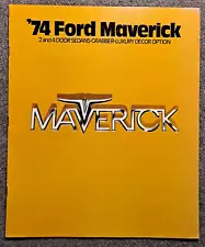 1974 Ford Maverick Grabber Car Sales Brochure Options Colors